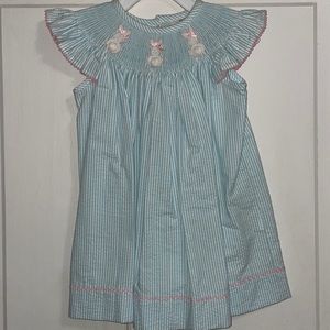 18m blue bunny dress